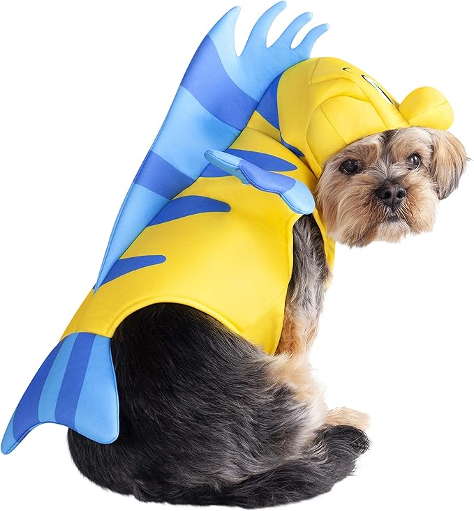 Rubies Disney Little Mermaid: Flounder Pet Costume for For Dogs or Cats, Small