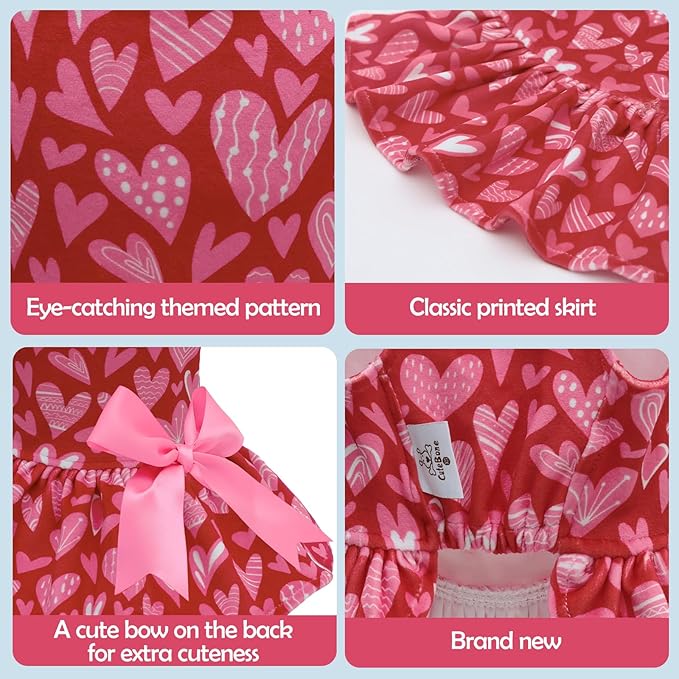 CuteBone Velvet Dog Dresses for Small Dogs, Stylish & Soft Fabric, Comfortable Fit for Everyday Wear, Perfect for Special Occasions NCVA05XS