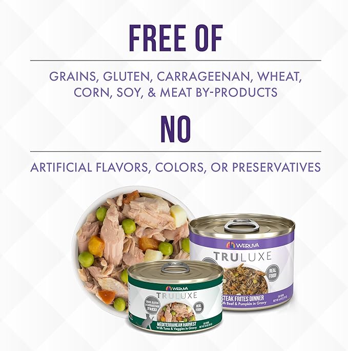 Weruva TruLuxe Cat Food, Pretty in Pink with Wild-Caught Salmon in Gravy, 6oz Can (Pack of 24)