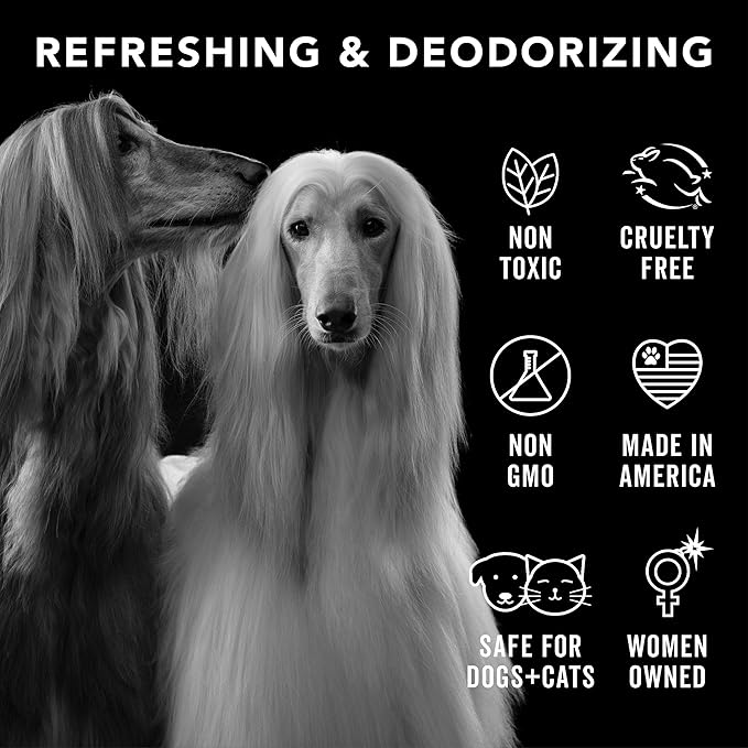 Pride and Groom Proud – Luxurious Dog Grooming Spray & Pet Deodorizer with Uniquely Uplifting, Fresh and Clean Signature Scent That’s Safe for Your Pet’s Sensitive Nose – 4 fl oz