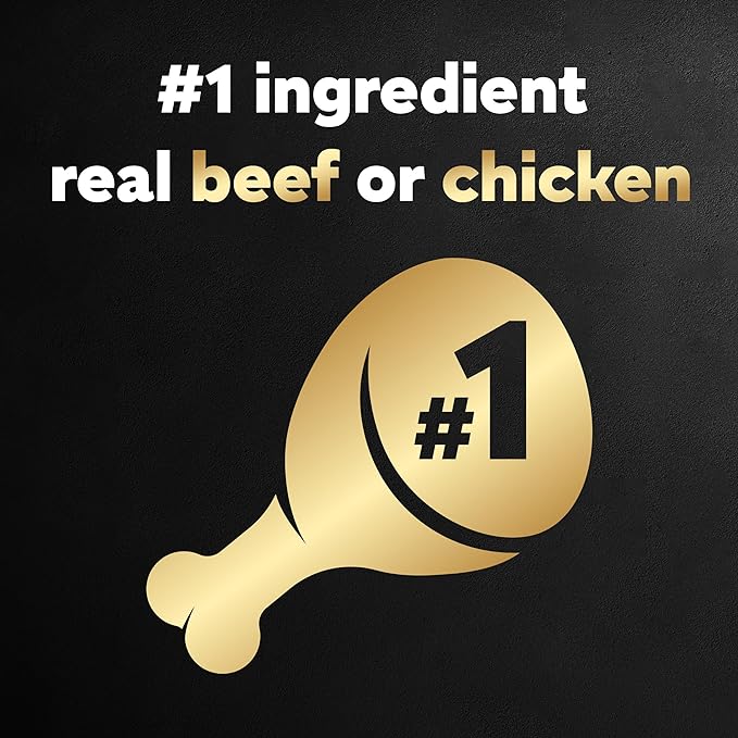 Cesar Wet Dog Food Classic Loaf in Sauce Top Sirloin & Grilled Chicken Flavors Variety Pack, 3.5 oz. Easy Peel Trays, (12 Count, Pack of 2)