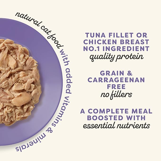 Applaws Vitality Wet Cat Food in Broth, Natural Cat Food with Added Vitamins & Minerals, Grain-Free, Carrageenan Free, Variety Selection in Broth (12 Count, 5.5 oz Cans)