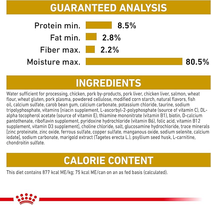 Royal Canin Feline Breed Nutrition Maine Coon Adult Thin Slices in Gravy Cat Food, 3 oz (Pack of 6)