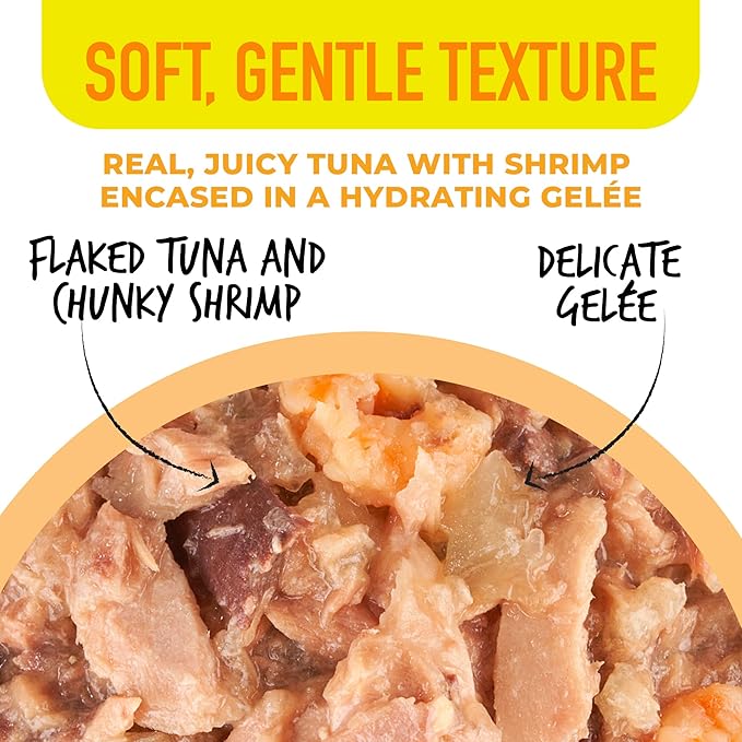 Tiki Cat Gelee Wet Cat Food, Tuna & Shrimp, 2.8 oz. Pouch (12 Count)