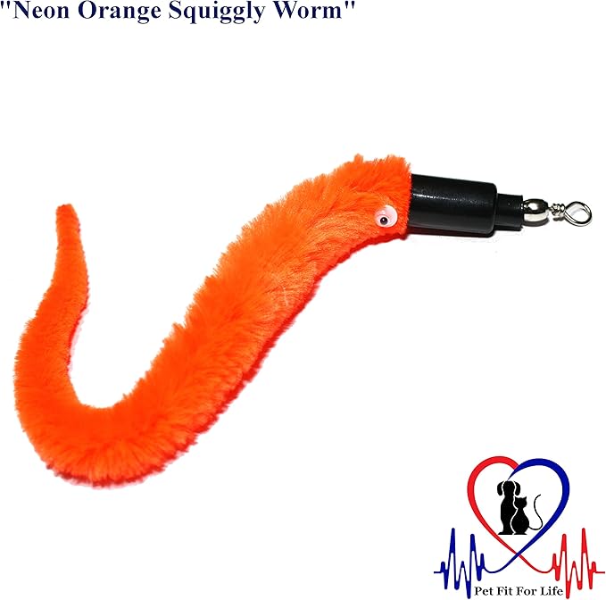 Pet Fit For Life 4 Piece Dual Rod Feather Teaser and Exerciser for Kitten and Cats - Cat Toy Interactive Cat Wand