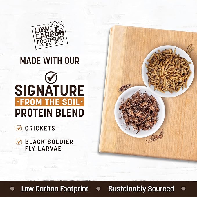 Earth Animal Wisdom Air-Dried from The Soil Recipe Insect-Based Dog Food, 2 lb. Bag