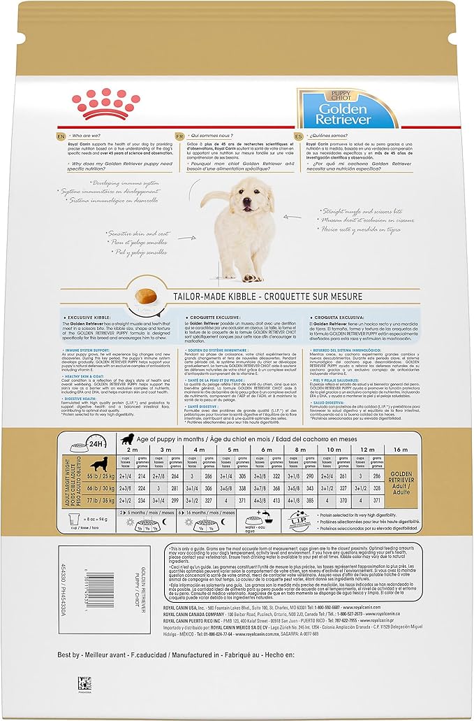 Royal Canin Breed Health Nutrition Golden Retriever Puppy Dry Dog Food, 30 lb Bag