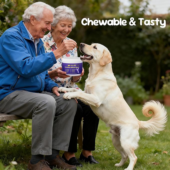 Premium Probiotics for Dogs with Digestive Enzymes & Fiber | Duck Flavor Soft Chews for Itchy Skin, Ear Health, Gut & Immune Support (Pumpkin)