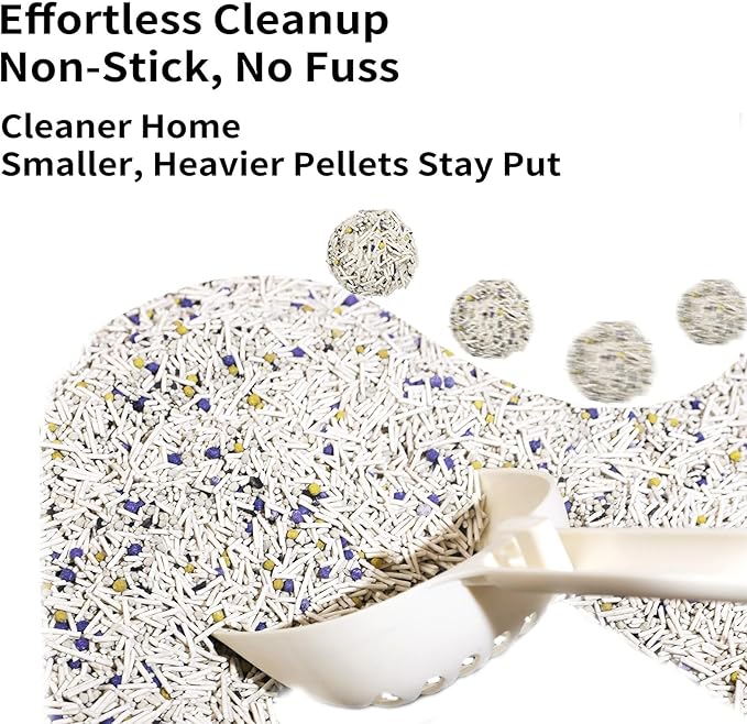 Tofu Cat Litter 45 Lbs, Dr. PawPaw Clumping Cat Litter, Honeysuckle Scent, Dust-Free Keep Kitty Tidy, Superior Odor Control Keep Step Fresh