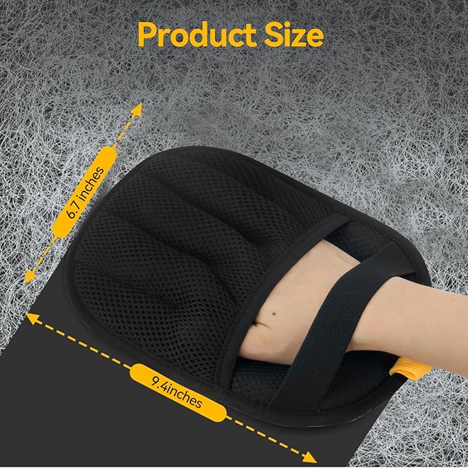 Zayin Pet Hair Removal Glove - 2 Pack Five Finger Electrostatic Pet Hair Remover Glove, Remover Glove Lint Rolls into Strips, Dog and Cat Hair Removal Tool for Furniture, Couch, Car & Clothes