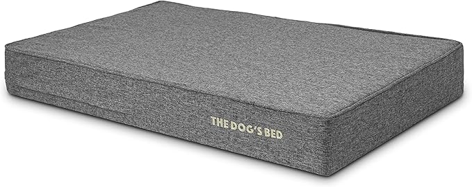 The Dog’s Bed Orthopedic Memory Foam Dog Bed, XL Grey Linen, Pain Relief for Arthritis, Hip & Elbow Dysplasia, Post Surgery, Lameness, Calming, Waterproof Washable Covers