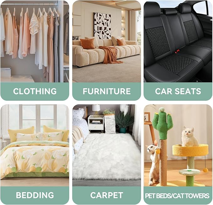 Pet Hair Remover Tool 5-Pack, Dog Cat Hair Remover with 1Pair Pet Grooming Gloves, Lint Shaver Cleaner Pro, Portable Carpet Scraper for Carpets, Clothes, Car Mats, Couch, Pet Bed