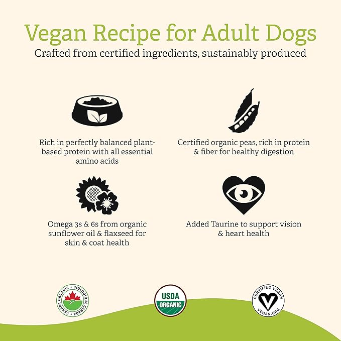 GATHER Endless Valley, Plant-Based, Grain-Free Dry Dog Food, Vegan Adult Recipe with Non-GMO Ingredients, 16 lb Bag