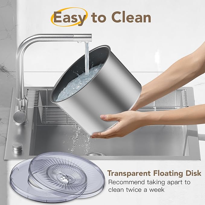 4.5L/1.2Gal Dog Water Bowl, No Spill Stainless Steel Slow Water Bowl for Medium Large Dogs, Large Capacity Splash Proof Slow Drinking Water Bowls with Anti-Slip Mat for Mess Drinkers, Green