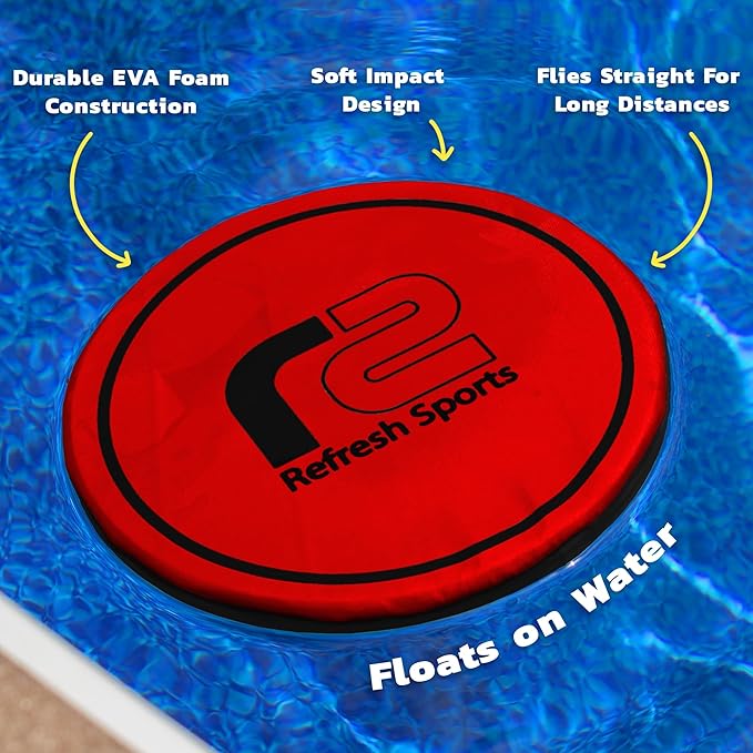 Soft Flying Disc for Kids: Beach Soft Disc - Durable Design Floats On Water - Beach Toys, Pool Toys & Game for Adults Outdoor Fun Camping Games - Boy Gifts & Girls Ages 5 6 7 8 9 10 11 12 13 +