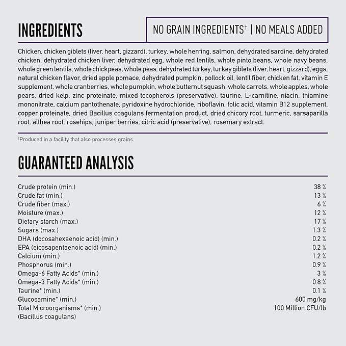 ORIJEN Grain Free High Protein Dry Dog Food Large Breed Adult Recipe 23.5lb Bag