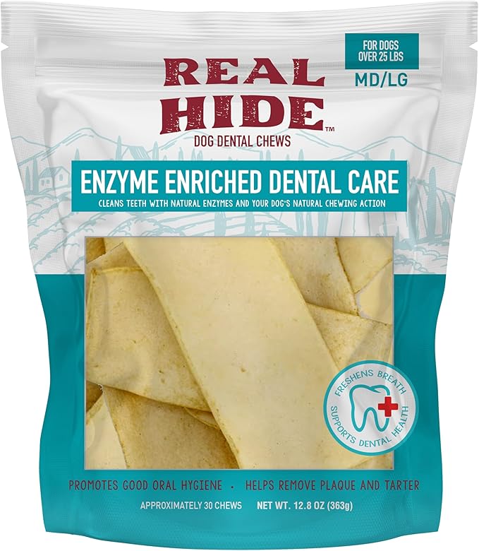 | Enzyme Enriched Dental Care Dog Chews | for Medium/Large Dogs | 12.8 oz