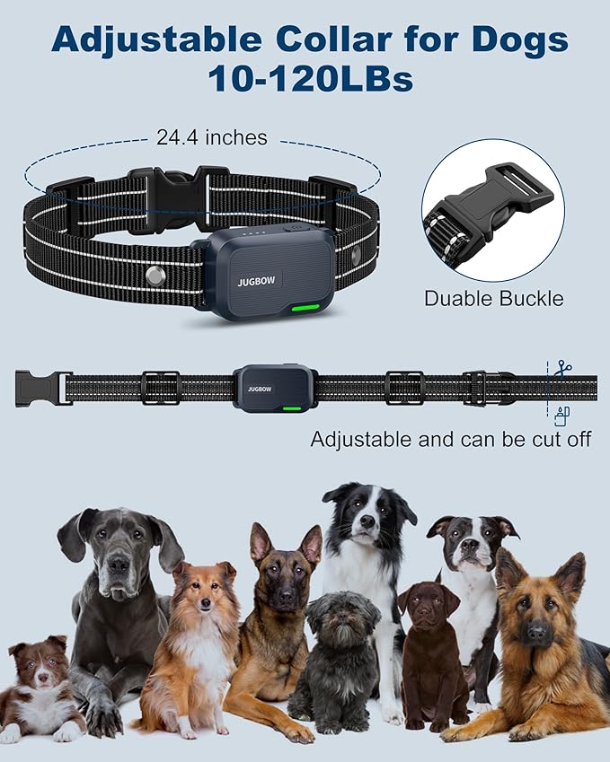 Jugbow Dog Collar - 4200FT Dog Training Collar with Remote IPX8 Waterproof Electric Collar with 4 Training Modes, Security Lock, Rechargeable e-Collar for All Breeds