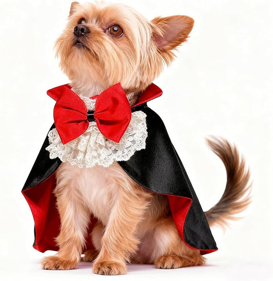 Pet Vampire Cloak, Cloak Wings Halloween, for Small Medium Large Dog Pet Clothes,Halloween Pet Costumes,Dog Cat Halloween Costumes Cape Pet