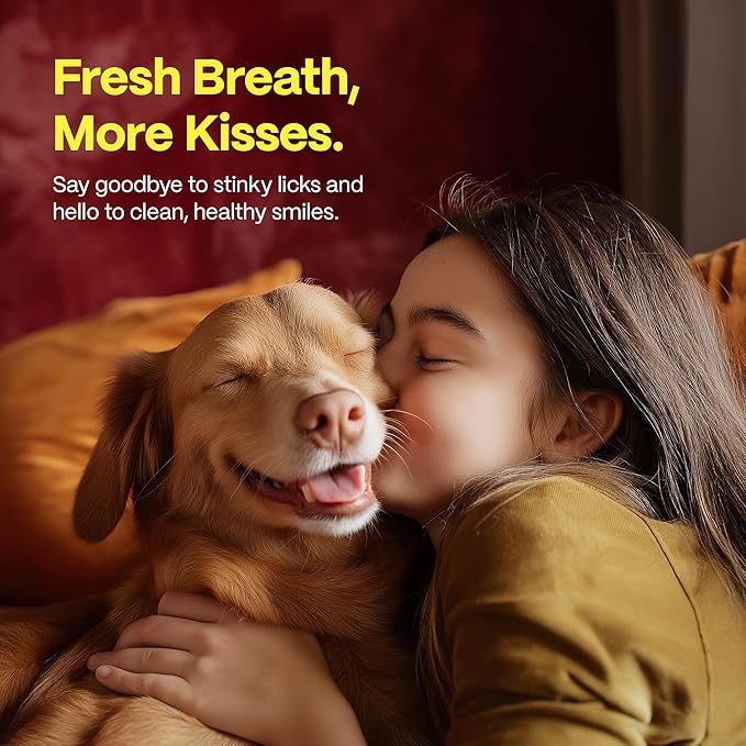 DOCO Dog Teeth Cleaning Wipes - Dog Tooth Brushing Kit, Remove Plaque & Tartar, Freshen Breath, No Rinse, Easy Pet Tooth Cleaning Kit for Oral Care, Ideal for Cat Owners - Chicken Flavor, 50 ct.