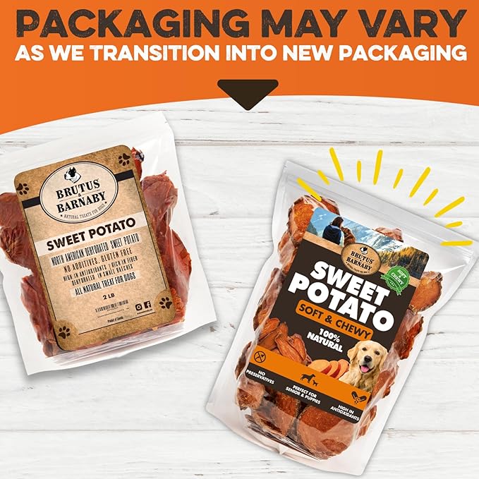 Sweet Potato Slices For Dogs - Soft & Chewy - Single Ingredient Dog Treats, Healthy 100% Natural Sweet Potato Dog Treats With No Added Preservatives - Softer & Great For Puppies Or Senior Dogs (8oz)