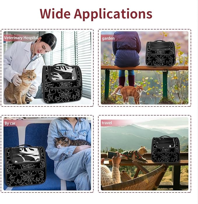 Spider Web 3 (2) Traveler Backpack Pet Carriers for Cats and Dogs