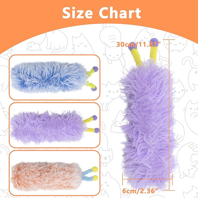 3 Pack Catnip Toys,Soft and Durable Cat Pillows Toys, Rich Color Cat Toys with Antennae, Indoor Interactive Cat Kicker Toys, Companion Toys for Cats (Antenna Purple Set)