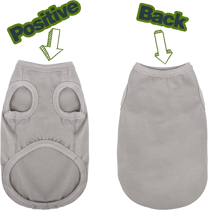 Elevate Your Dog's Fashion Quotient with Colorful and Breathable Sleeveless Cotton Shirts! Perfect Pet Apparel for Small to Medium Dogs Green 4XL