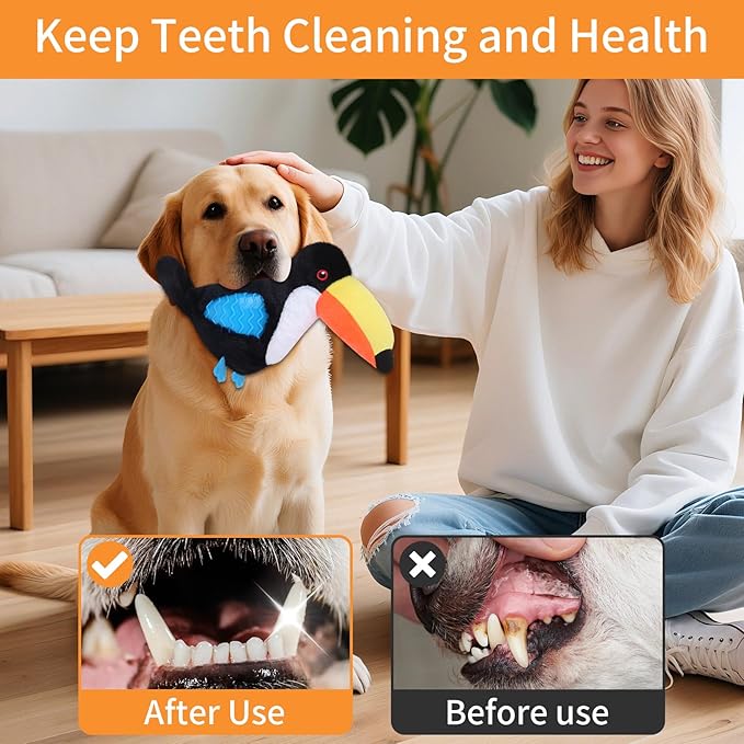 Dog Toys Plush,Squeaky Dog Toys,Cute Tantou Plush Toy for Small Dogs,Soft Stuffed Interactive Chew Toys to Keep Them Busy(Black)