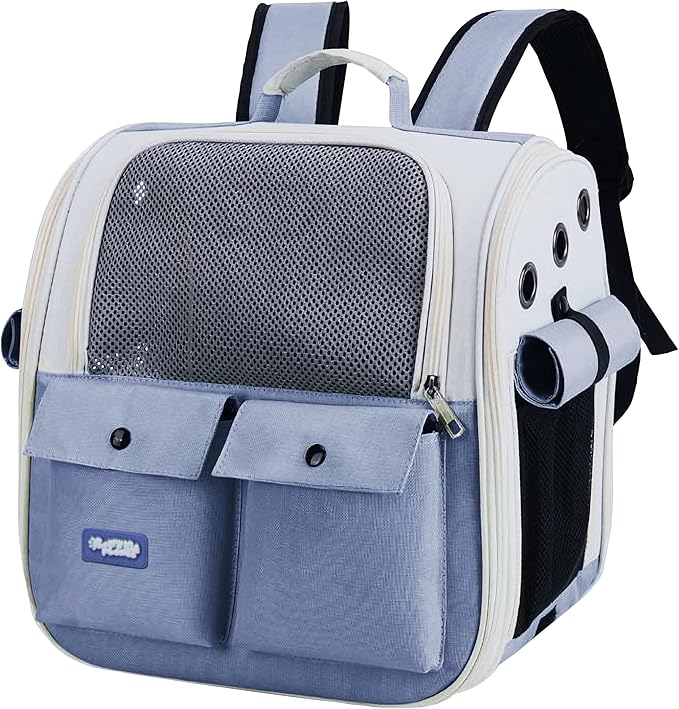 Cat Backpack Carrier Airline Approved – Breathable Pet Carrier Backpack for Small Dogs, Cats, Puppies, Rabbits – Travel Dog Backpack with Ventilated Design for Hiking, Outdoor, Car Trips