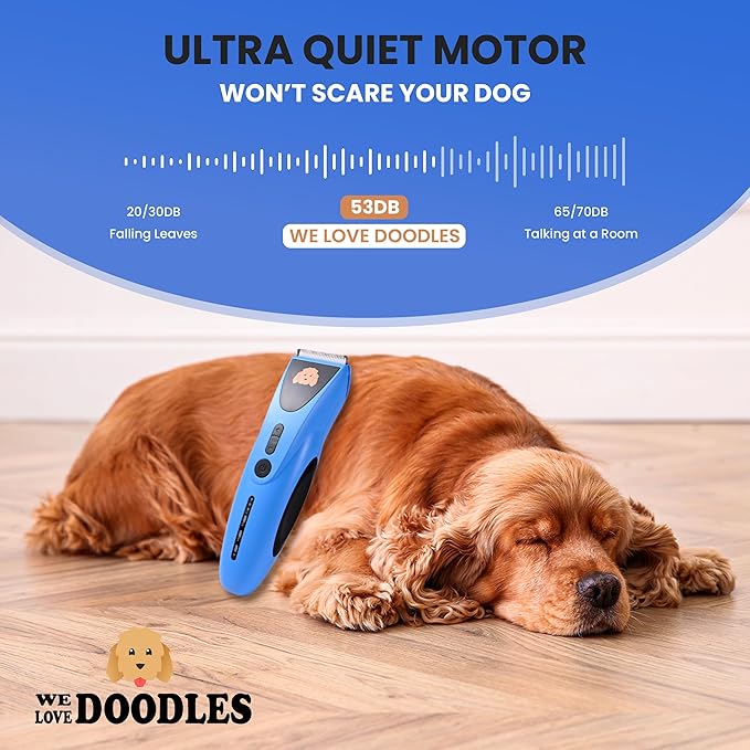 We Love Doodles Professional Dog Clipper, Blue