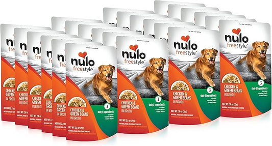 Nulo Freestyle Puppy & Dog Wet Dog Food Topper, Premium All Natural Grain-Free, Real Meat Dog Food Topper with High Animal-Based Protein and Only 5 or Less Ingredients With No Additives, Orange