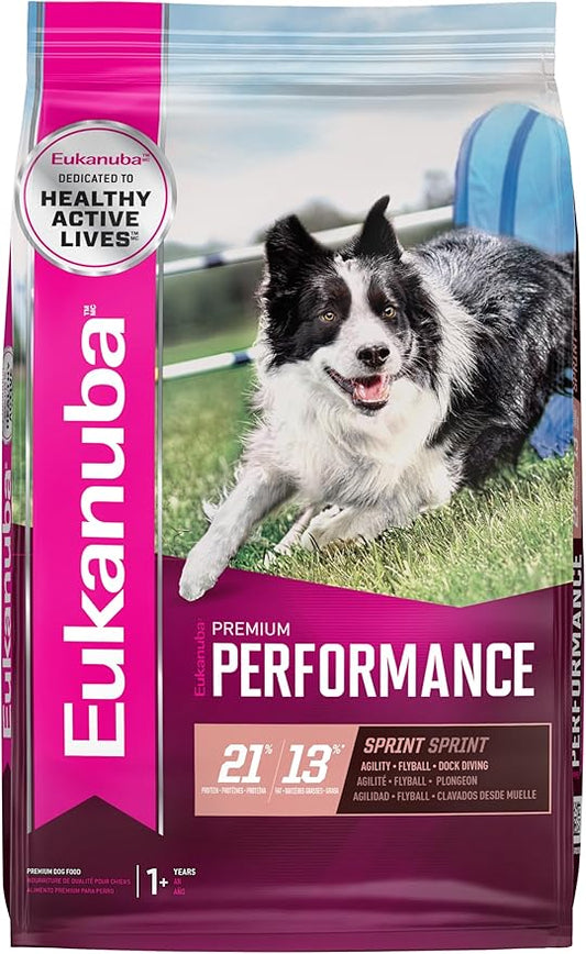 Eukanuba Premium Performance 21/13 Sprint Dry Dog Food, Dry Dog Food with Protein and Fat to Support Optimal Energy, 28 lb Bag