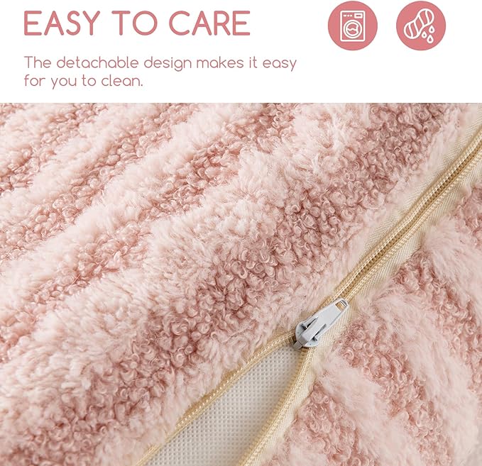 Hollypet Cat Bed Fluffy Plush Mutifuctional Double-Layer Soft Pet Couch Orthopedic Sofa Nest Beds for Small Cats and Dogs (25x20x13 inch)