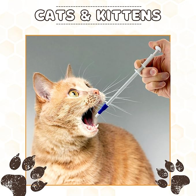 Pill Shooter for Dogs and Cats (12-PACK) – Soft Tip Pet Piller for Easy Medication Delivery | Pill Gun Dispenser Tool for Small or Large Pets | Upgraded H- Bar Design Reusable Syringe Device – Blue