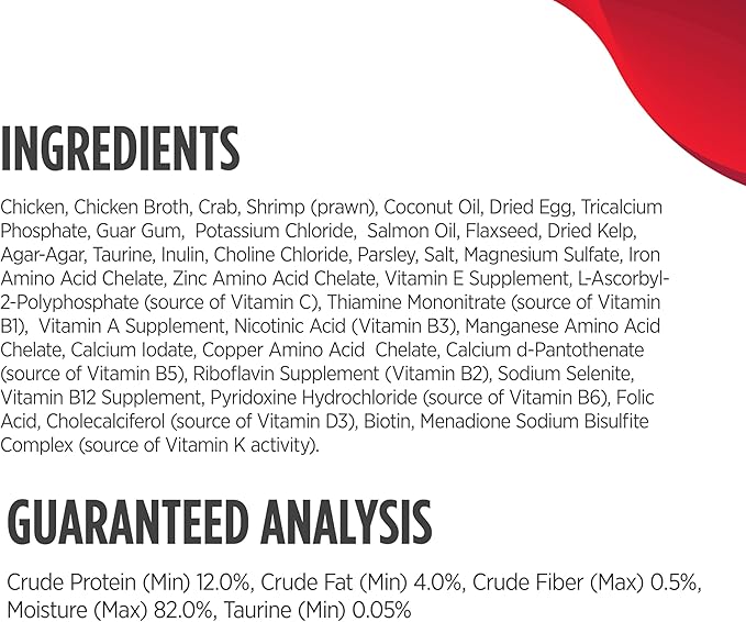 Nulo Minced with Whole Proteins Wet Canned Cat Food, Chicken, Crab, and Prawn in Broth, 6.0 Ounce, 8 Cans