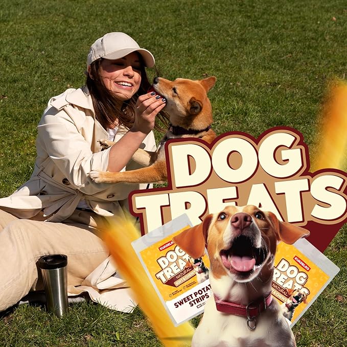 Sweet Potato Dog Treats, Healthy Natural Training Treats for Dog Snacks Low Fat Soft Chews for Small Medium Large Breed 10.54oz