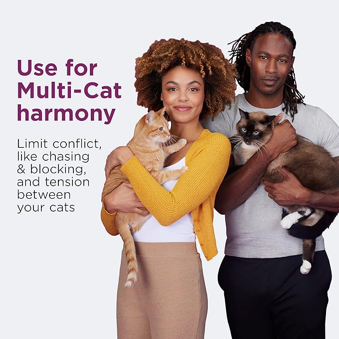 Comfort Zone 2 Pack MultiCat Diffuser Refills; Cat Calming Pheromones Help Anxiety; 30-day refills