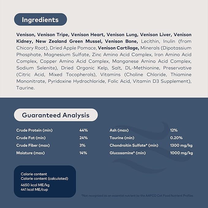 ZIWI Peak Air-Dried Cat Food – Venison - All Natural, High Protein, Grain Free, Limited Ingredient w/ Superfoods (14oz)