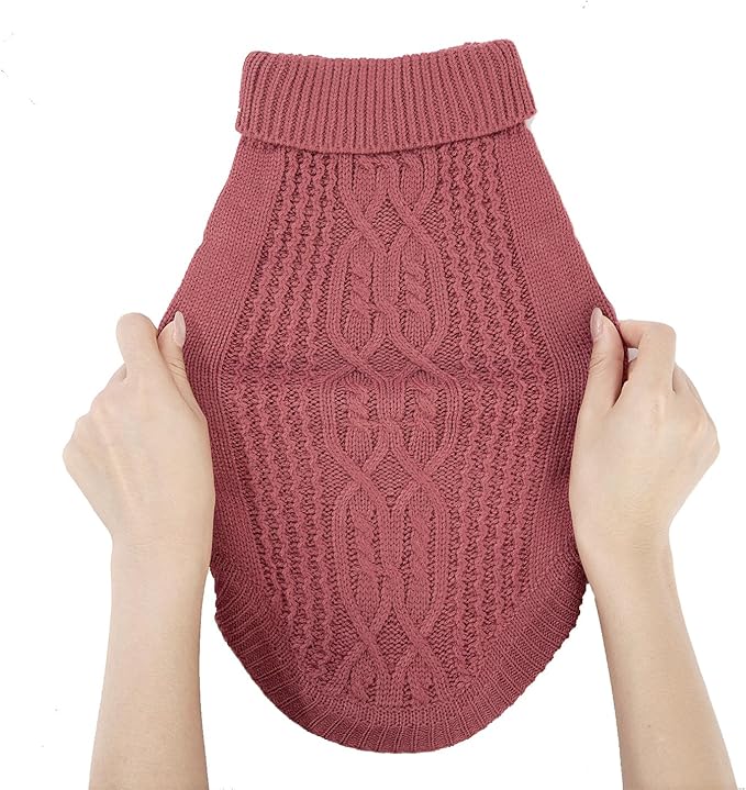 Stretchy Cat Sweater - 17 Colors & 6 Sizes | Snug Winter-Ready Knit for Boy/Girl Cats & Kittens(Maple Leaf Red, X-Large)