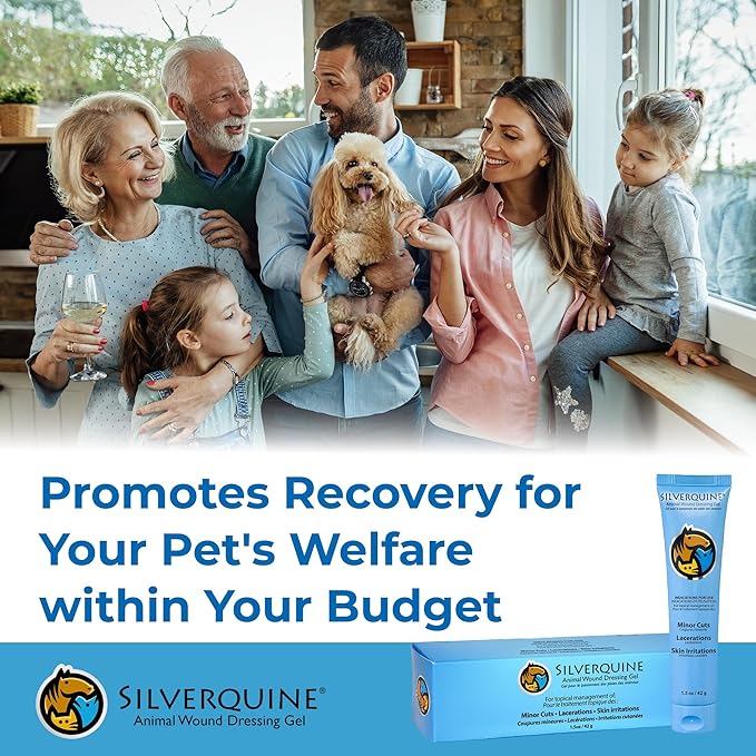 Hot Spot Gel for Dogs and Cats - Dog Wound & Pet Skin Irritation Solution for Birds, Hamsters, Emergency Kit, Hydrogel Ointment for Cuts, Burns, Itch, Pet Restoration & Wellness - 1.5 Oz