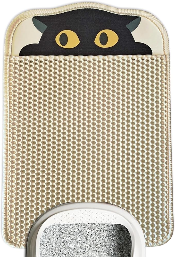 Lukamoo® Cute Double-Layer Litter Mat, Ideal for Any Cat Litter