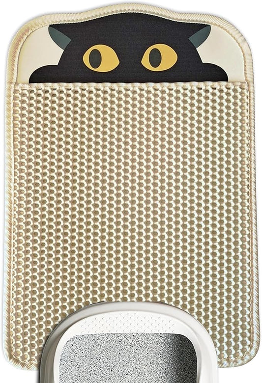 Lukamoo® Cute Double-Layer Litter Mat, Ideal for Any Cat Litter