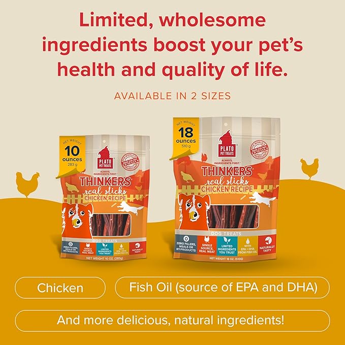 PLATO Thinkers Chicken 18oz, Natural (850002221565)