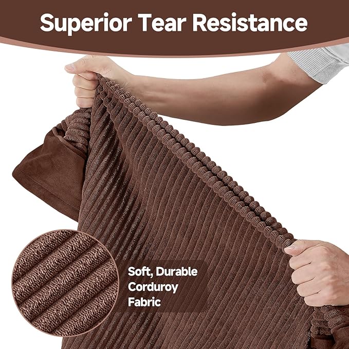 OhGeni Orthopedic Waterproof & Machine Washable Dog Bed for Large Pets, Suitable for Crates, Cat Mat with 25D Egg Crate Foam, Non-Slip Bottom & Removable Cover, 41 Inches(Brown)