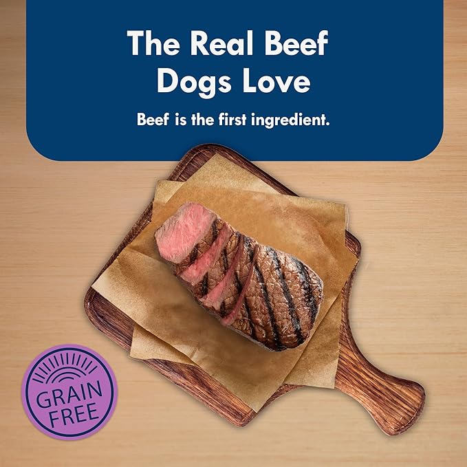 Blue Buffalo Delights Natural Adult Small Breed Wet Dog Food Cups, Pate Style, Top Sirloin Flavor in Savory Juice 3.5-oz (Pack of 12)