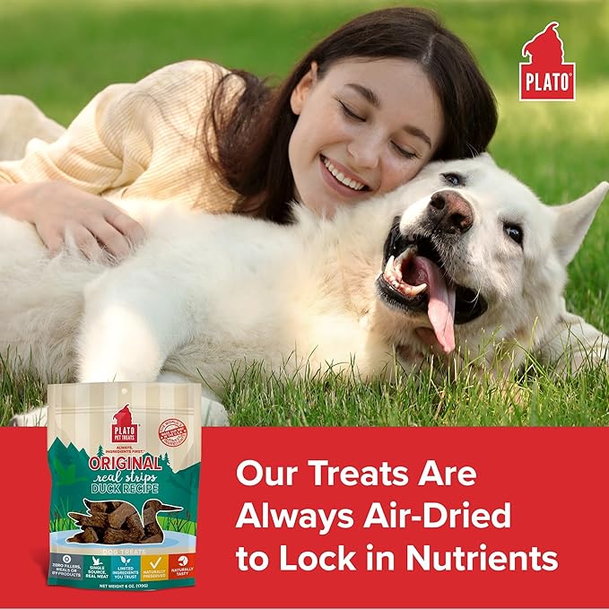 PLATO Original Real Strips Duck 18oz, Natural (850002221541)