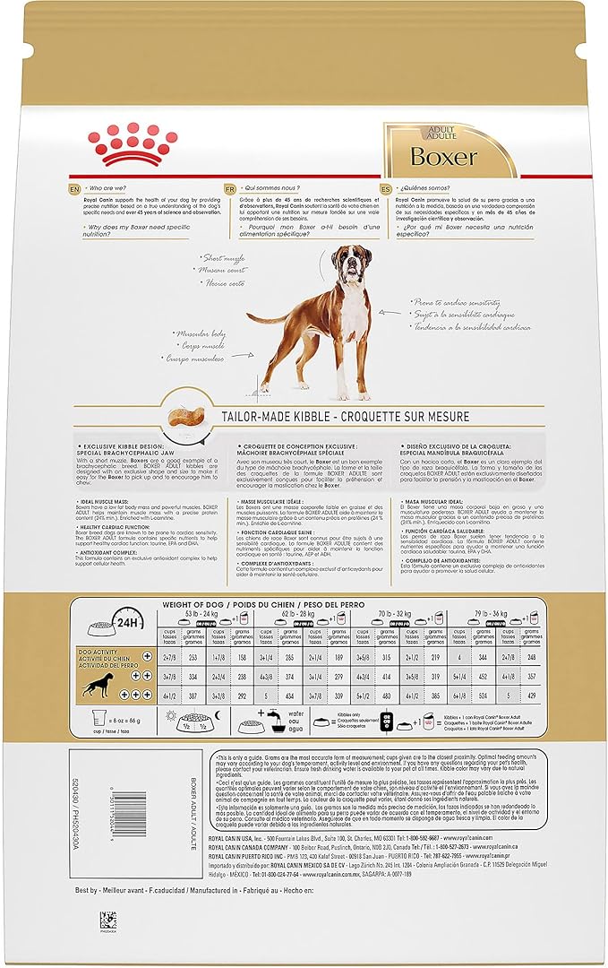 Royal Canin Boxer Adult Dry Dog Food, 30 lb bag