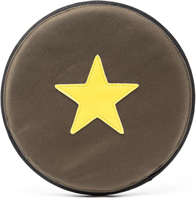 TSPRO Tactical Dog Flying Discs, Anti-Rip Nylon for Aggressive Chewers & Medium to Large Dogs, Water Floating Flyer, Lightweight for Indoor/Outdoor Play, Training, Parks & Yards (9.5", Green)