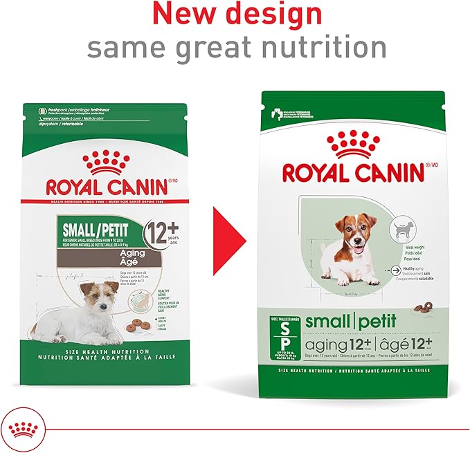Royal Canin Size Health Nutrition Small Aging 12+ Senior Dry Dog Food, 2.5 lb Bag
